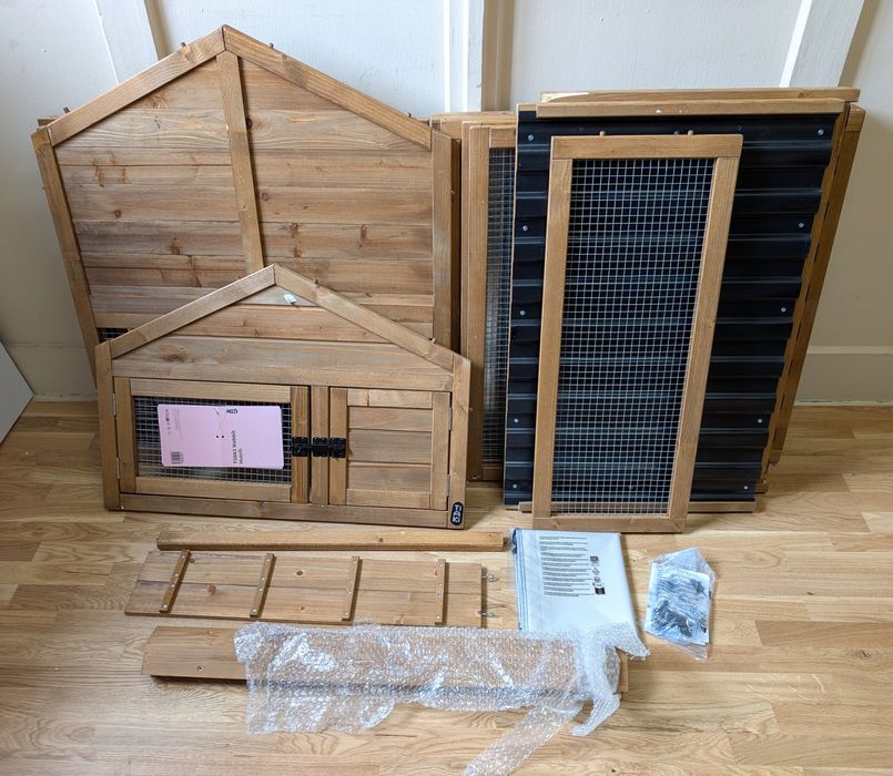 TIAKI Domek Klatka Wybieg dla Królików 159x80x91 DUŻA Połowa CENY Uszk