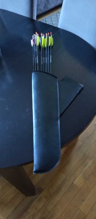 Łuk hunter Buck Trail Antelope 60 cali + skórzany kołczan + 10 strzał