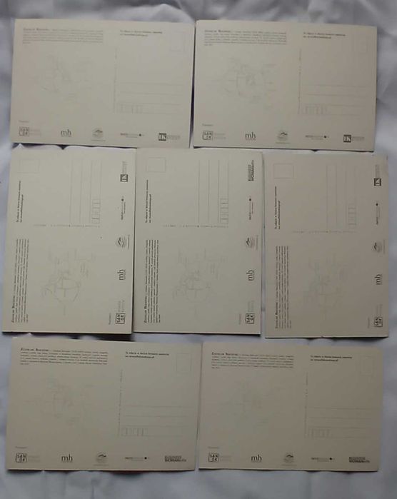 Zestaw 7 pocztówek Strona Beksińskiego.pl. Centrum Promocji Bieszczad.