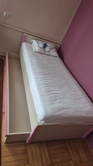 Łóżko BRW Caps Różowe