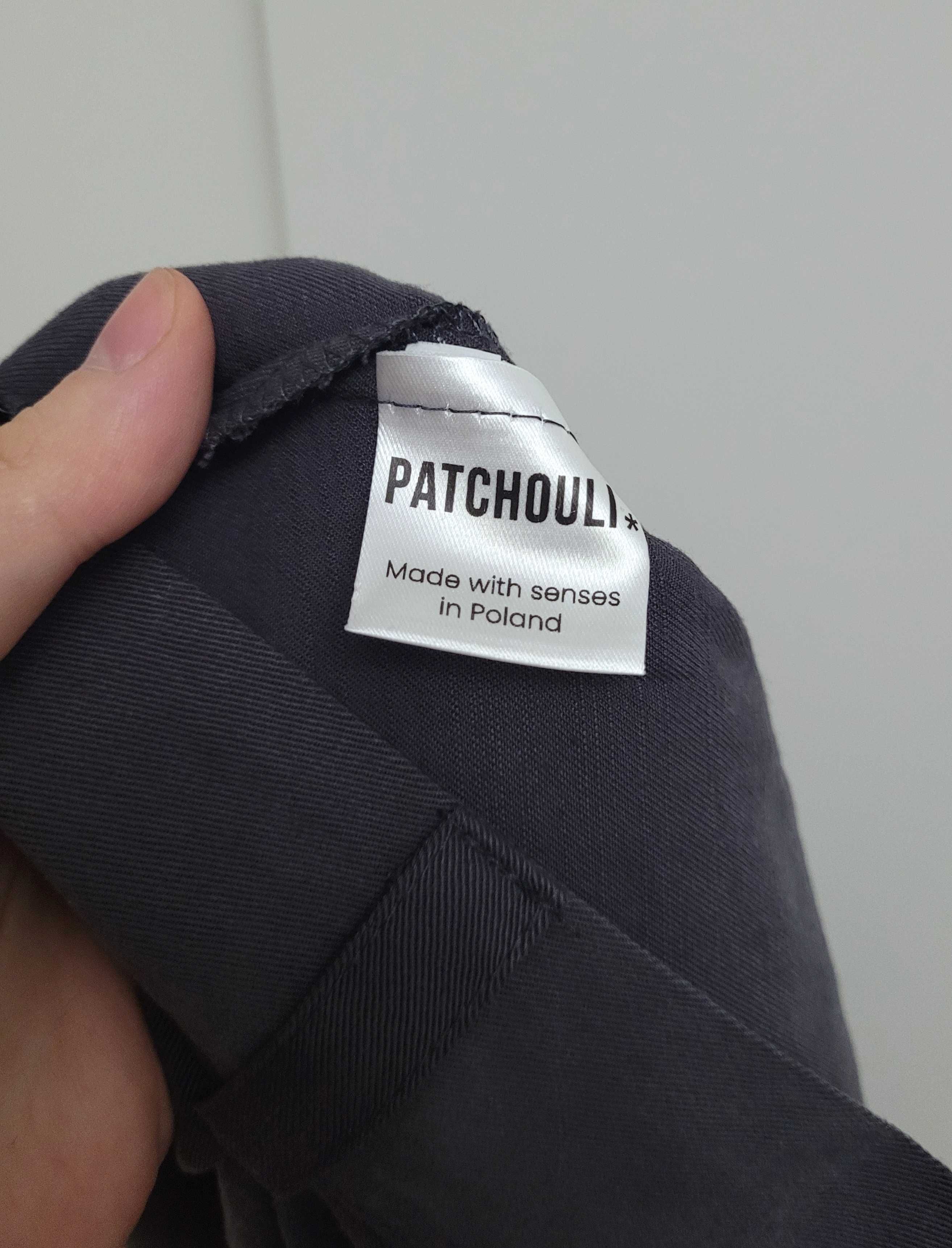 Patchouli spodnie Contented szare M/L lyocell wiskoza luźna nogawka