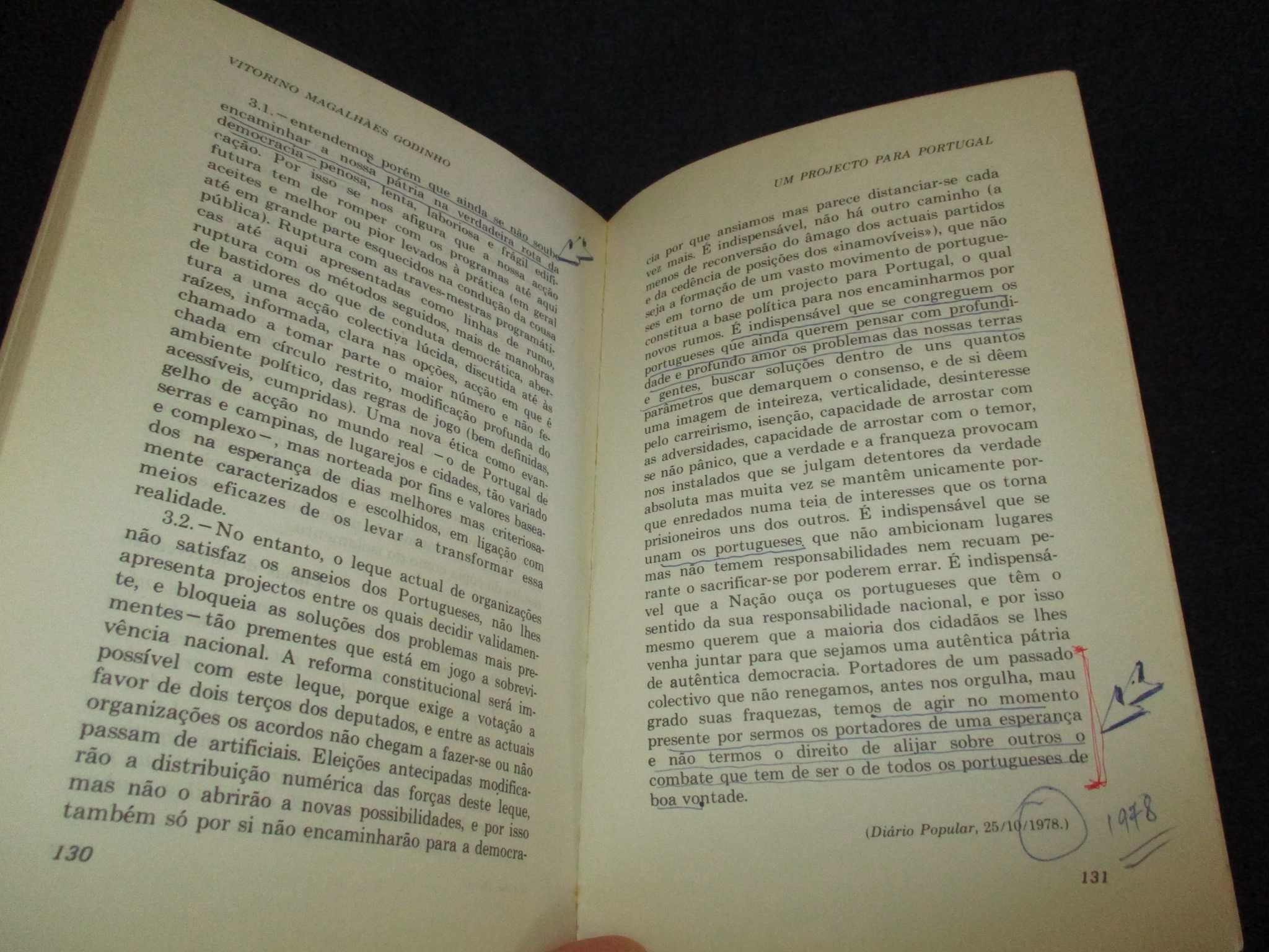 Livro Um Projecto para Portugal
