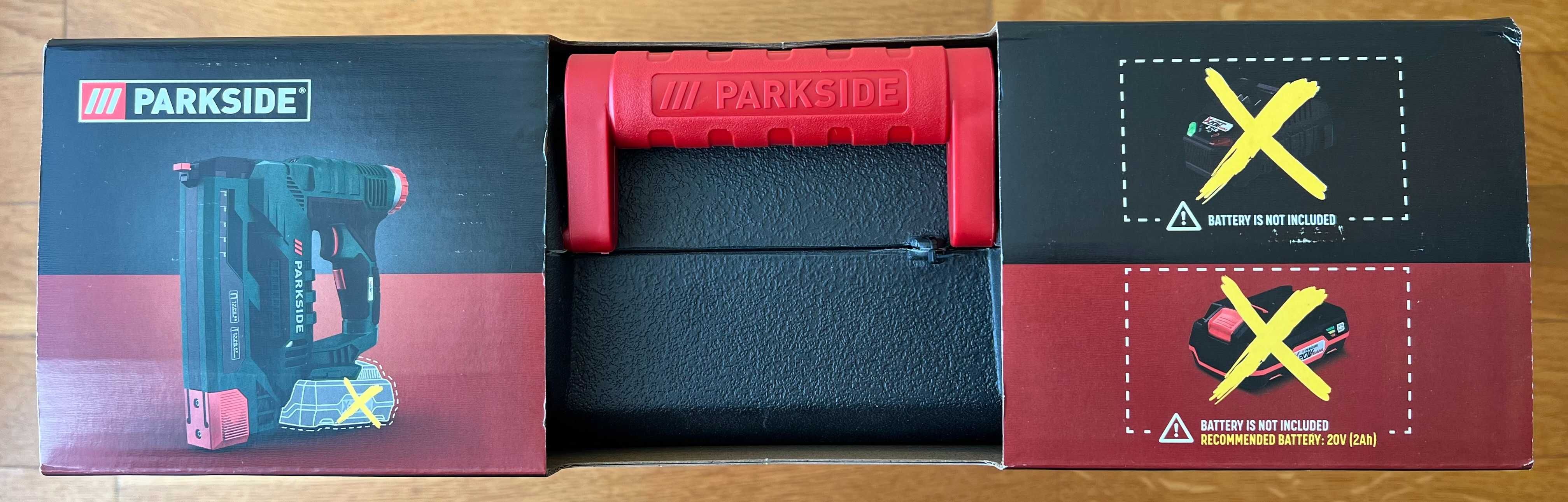 Zszywacz  akumulatorowy gwoździarka Parkside PAT 20V A1 model 2025r.