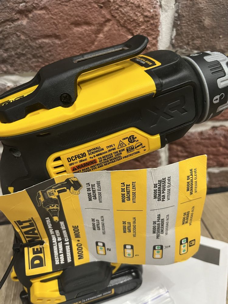 DEWALT DCF630B бесщеточный шуруповерт для гипсокартона