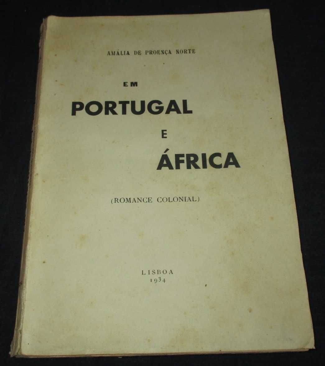 Livro Em Portugal e África Romance Colonial 1934