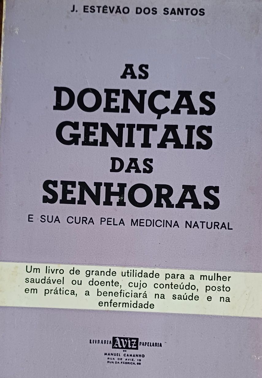 Doenças Genitais das Senhoras cura Natural Livro Antigo