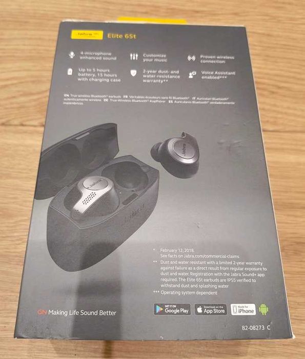 Słuchawki bezprzewodowe Jabra Elite 65t