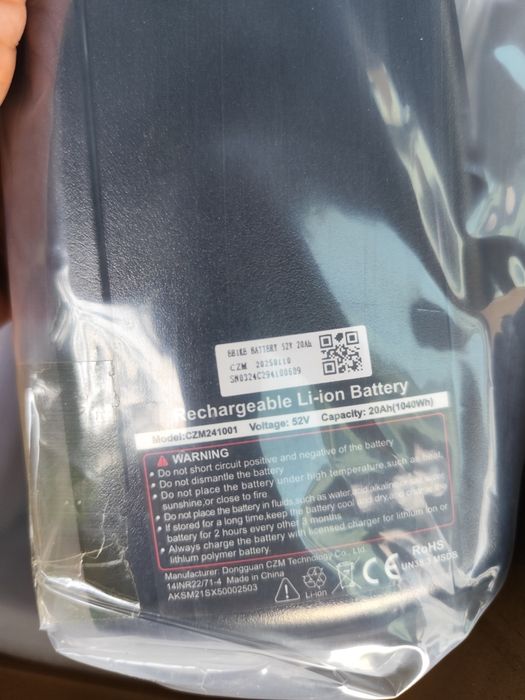 Bafang BBSHD 1000 Wat silnik konwersja ebike akumulator 20ah 52v 1040