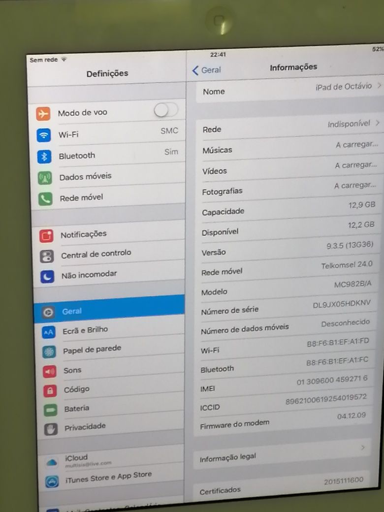 IPad 2 branco - Bom estado