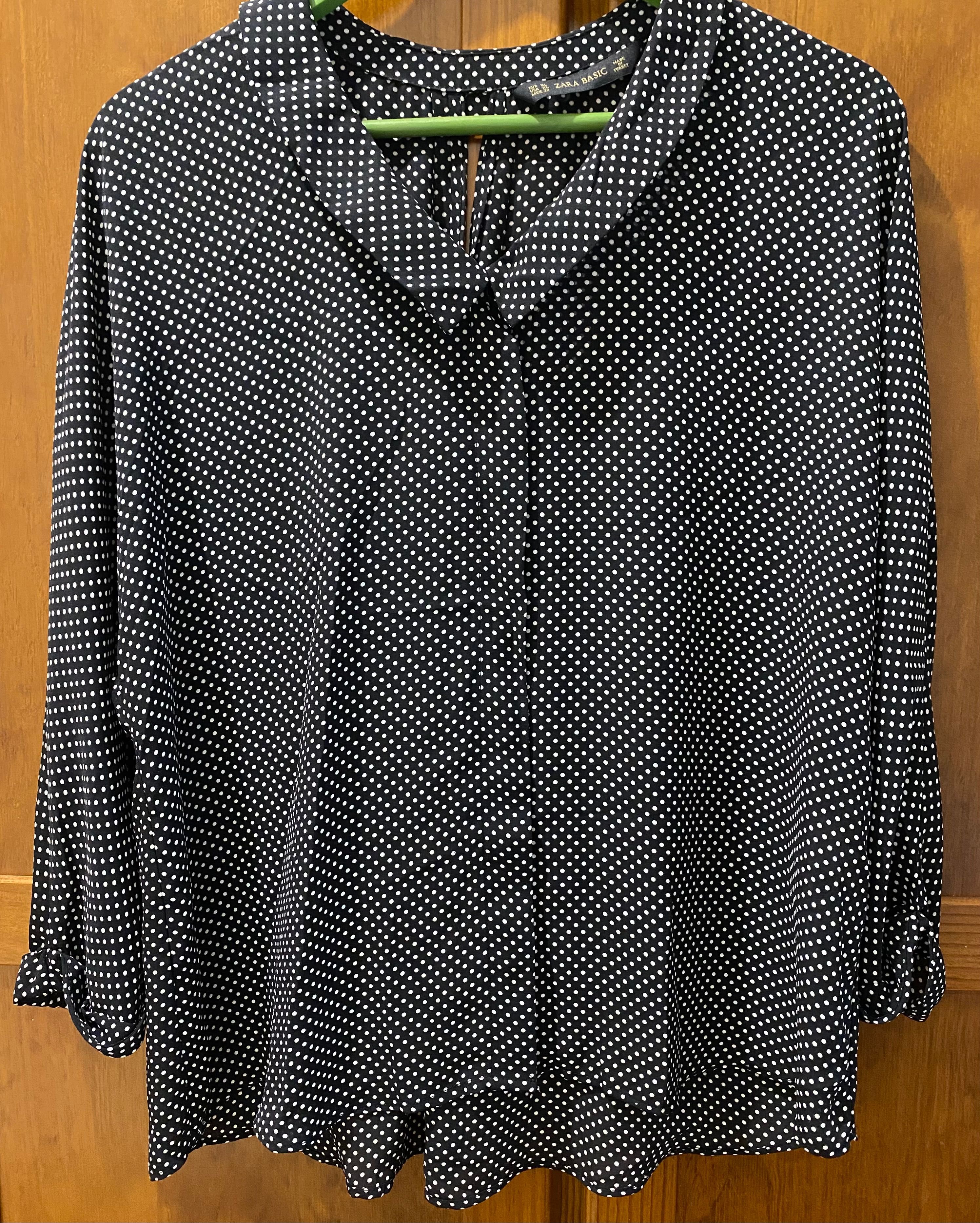 Elegante Blusa clássica ZARA BASIC - XL