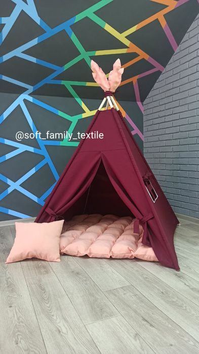 Вігвам, вигвам, детская палатка, детский домик, типи, шалаш