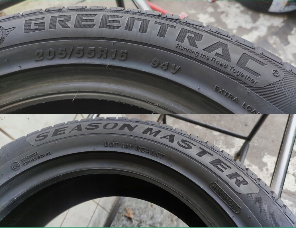 Opony 205/55r16 Greentrac Season Master 2025r C/B/71dB 3 lata gwar.