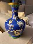 vaso cloisonné bronze chinês