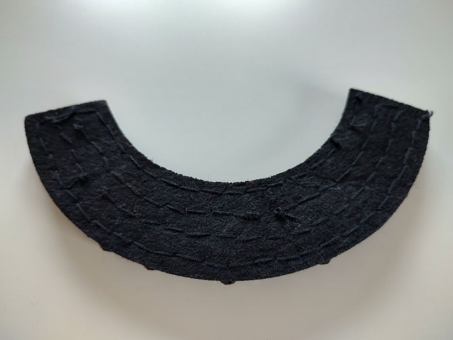 Kołnierzyk, naszyjnik koraliki wstawka dekoltowa czarna