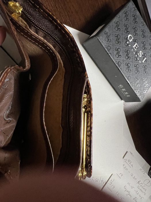 Portfel skórzany 10.5 cm/ 8 cm