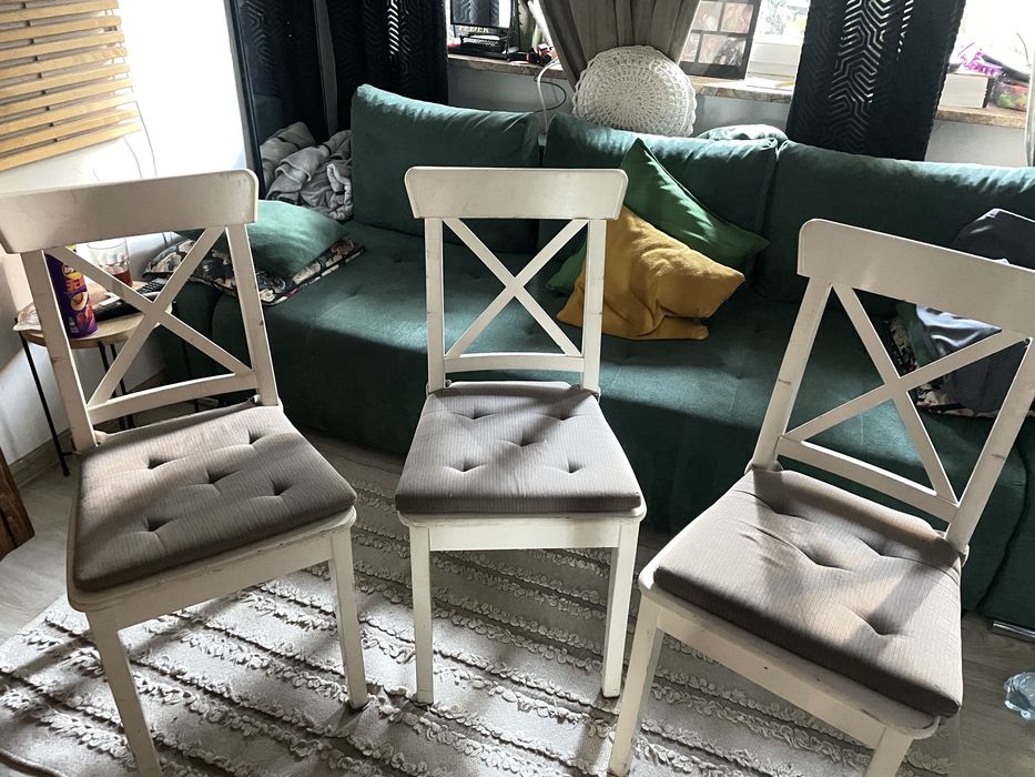 Krzesła z ikea plus poduszki