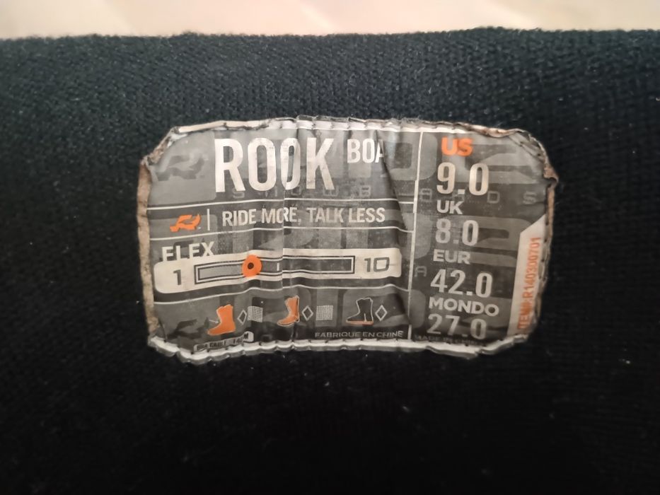 Buty snowboardowe ROOK 42 wkładka 27 BOA