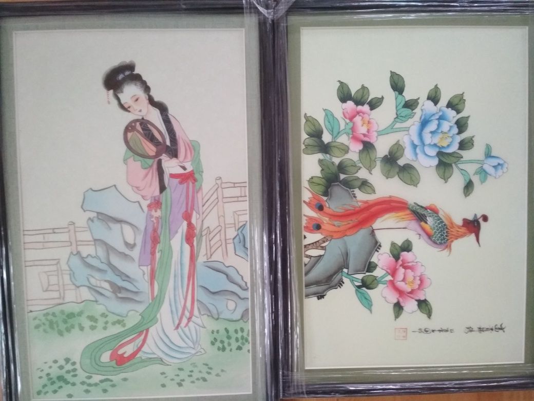Уникальные оригинальные картины  Китай и Япония Самурай.