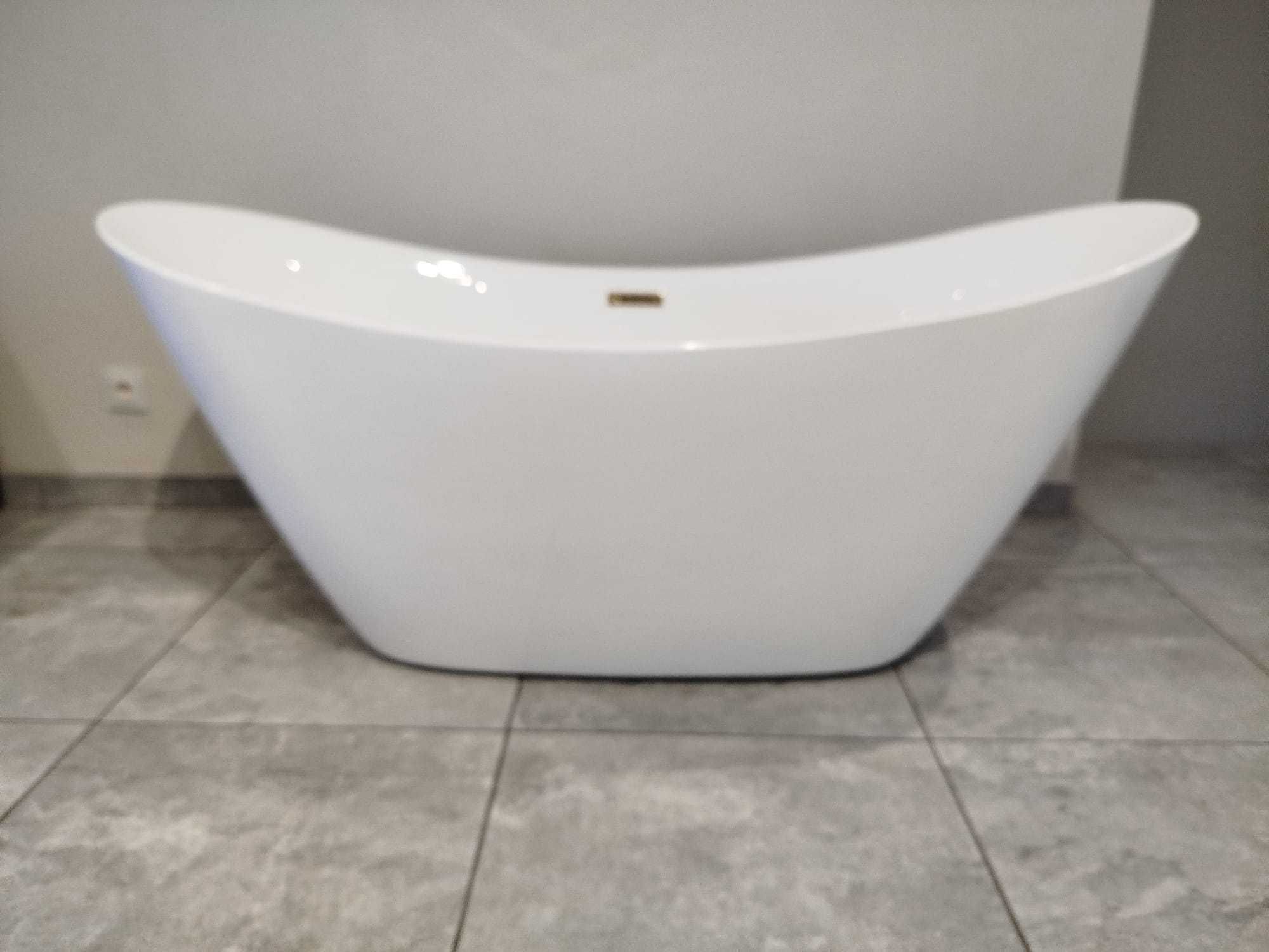 Wanna wolnostojąca OUTLET 160 jasper złote dodatki