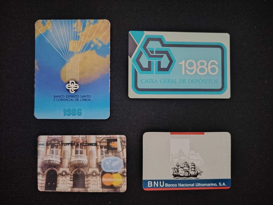 9 calendários de Bancos anos 80 e 90