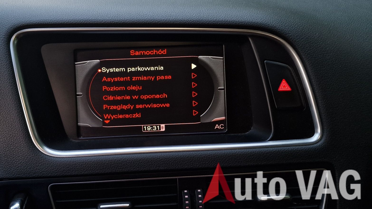 Polskie Menu, Nawigacja Audi VW SEAT Skoda MMI 3G Konwersja USA