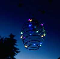 Wiszące lampy solarne SOLAR Spiral Lights 3 sztuki Nowe