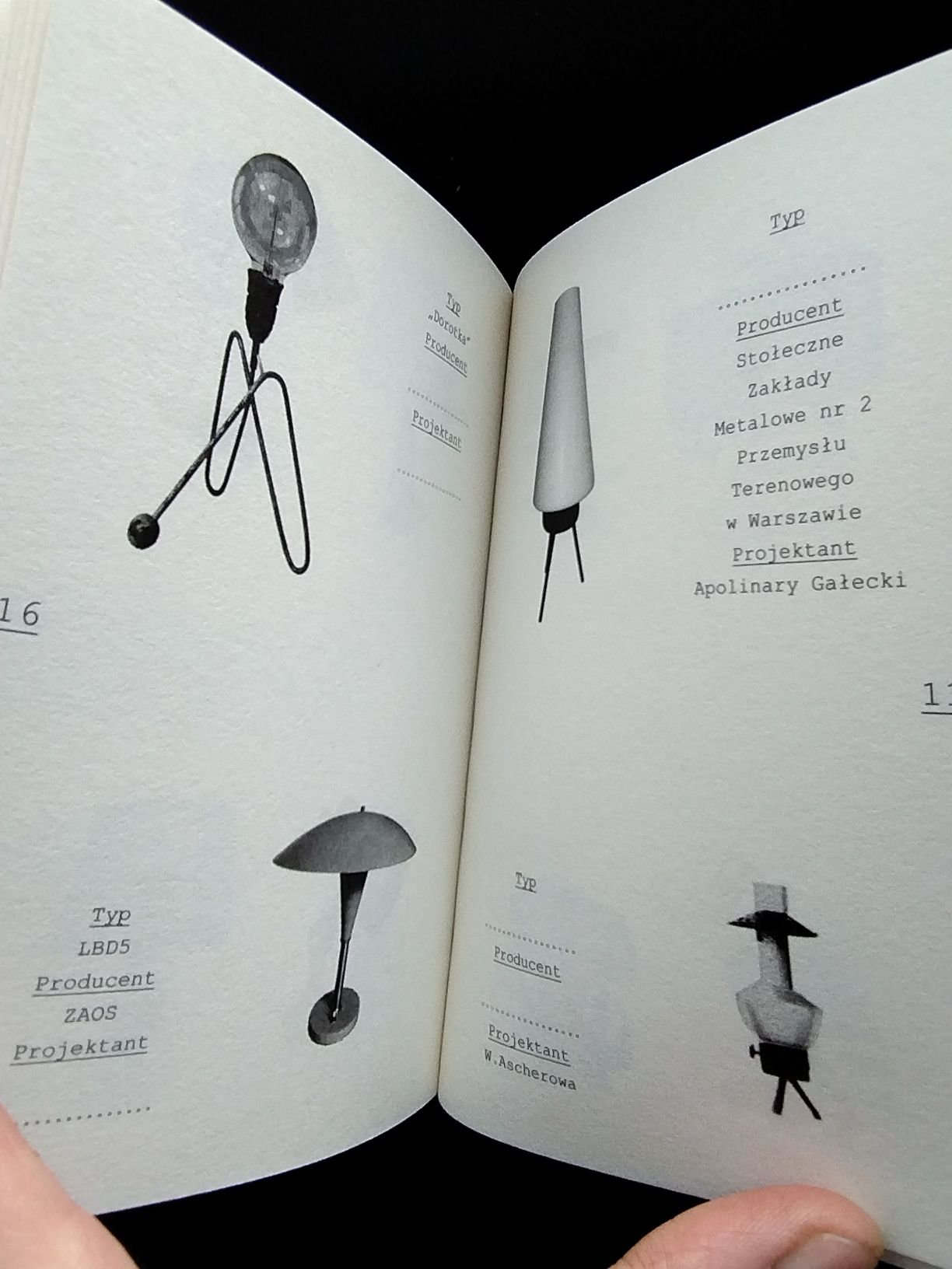 PRL notes kolekcjonera katalog lampy  Gałecki Gołajewska Płażewski