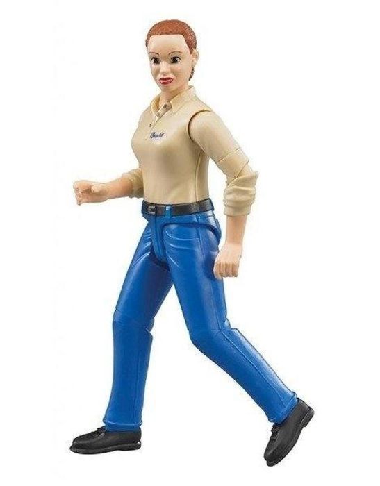 Figurka kobiety w niebieskich dżinsach blister,155x75x25 mm Bruder