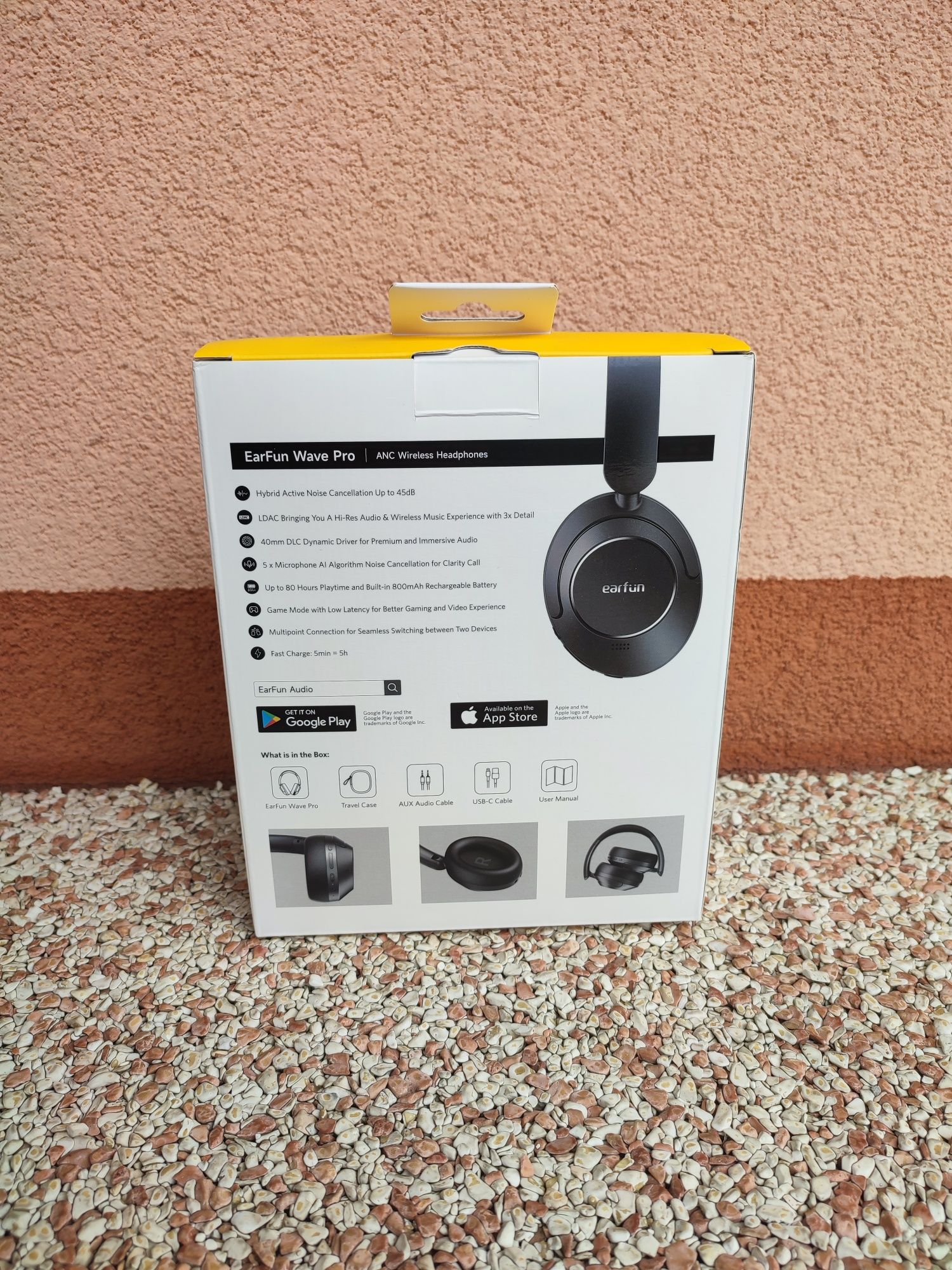 EarFun Wave Pro. Bezprzewodowe słuchawki Bluetooth, ANC. LDAC, AAC.