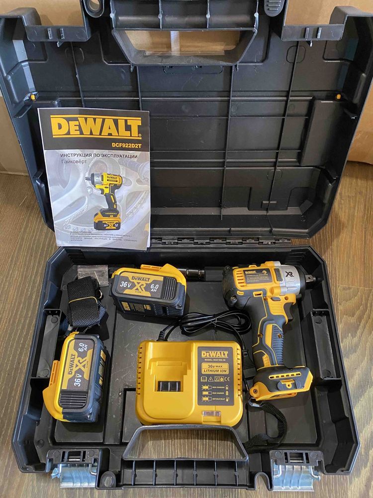 Гайковерт Девольт акумуляторний гайковерт DeWalt DCF922D2T