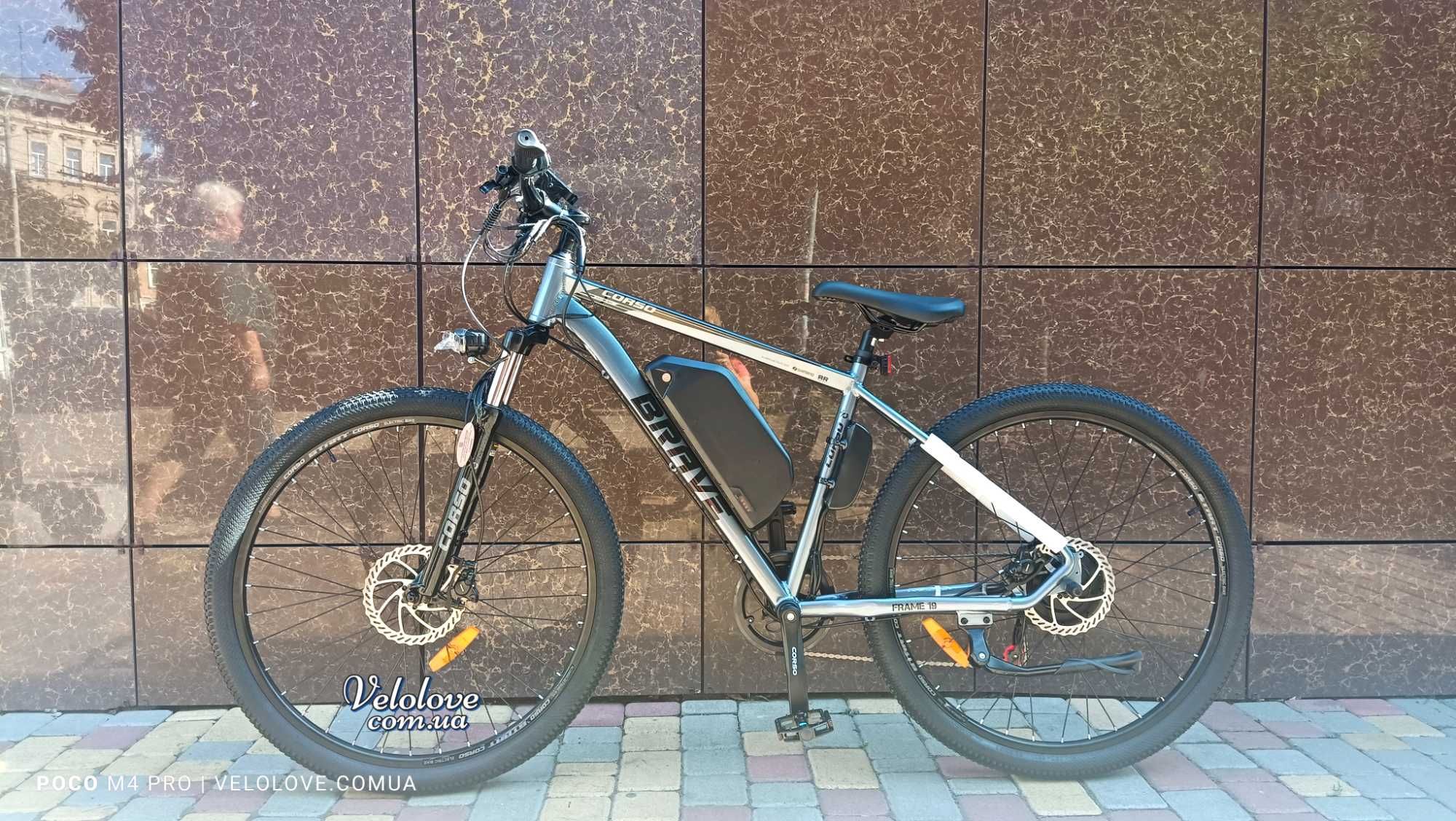 Мощный ЭЛЕКТРОВЕЛОСИПЕД, колеса 29", рама 19", 500 W, 48V/15Ah, гидрав