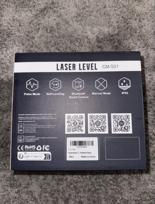 Conjunto Nivel Laser 360 e Medidor até 120 mt