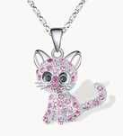 Colares Gato Rosa / Urso Prateado NOVOS
