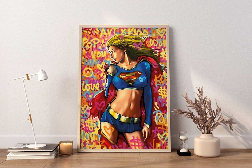 Superwoman plakat A3 komiksowy