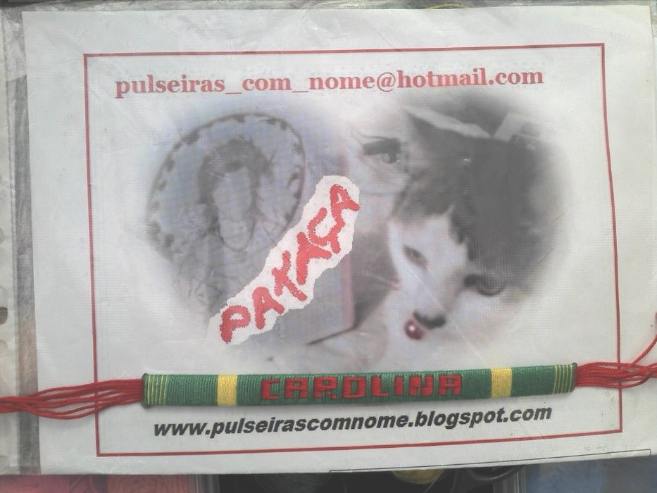 Pulseiras com nome Carolina