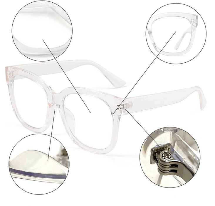 Okulary Komputerowe Ochrona Niebieskie Światło Damskie Męskie Oversize