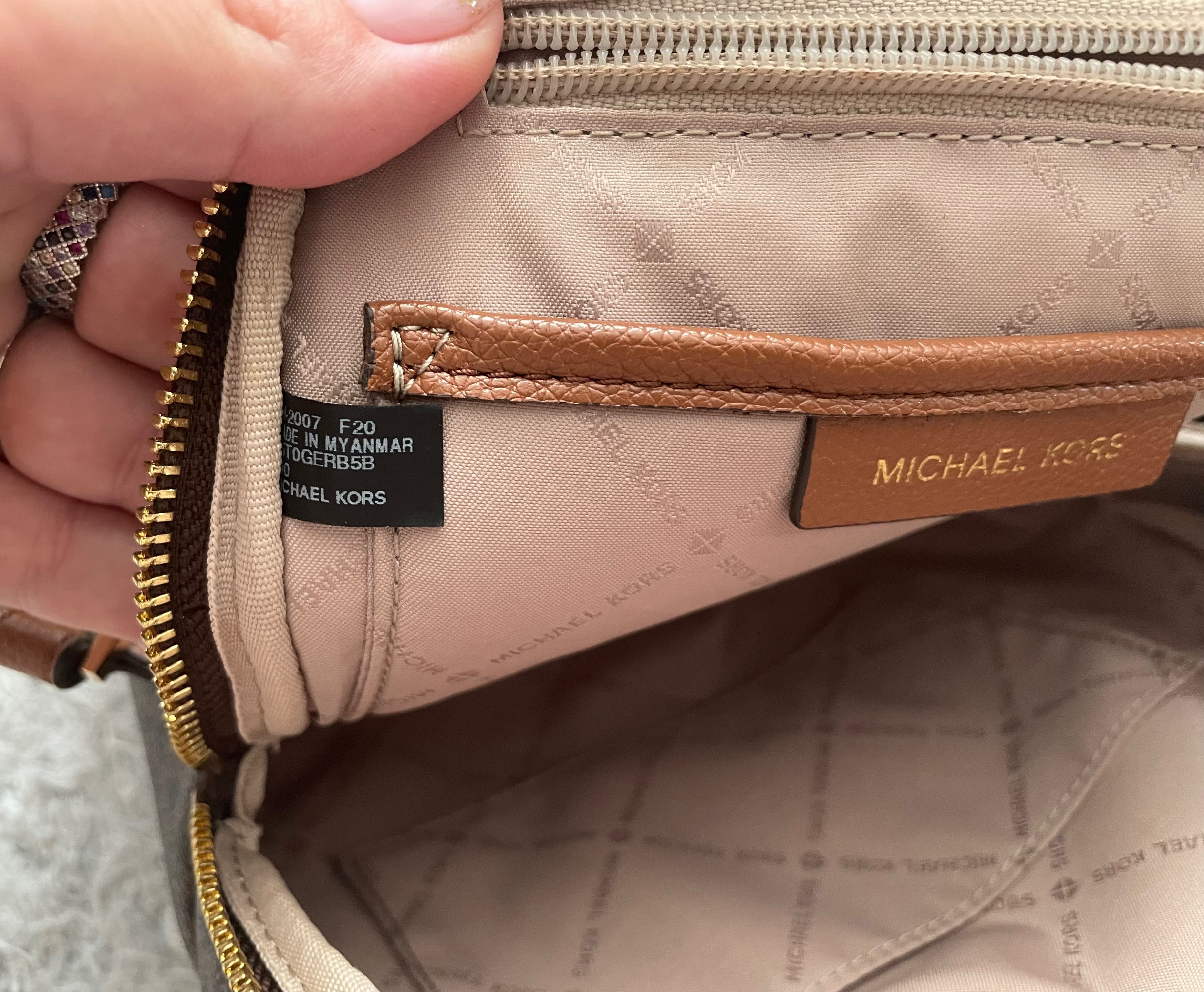 Nowy plecak Michael Kors model Erin brąz monogram