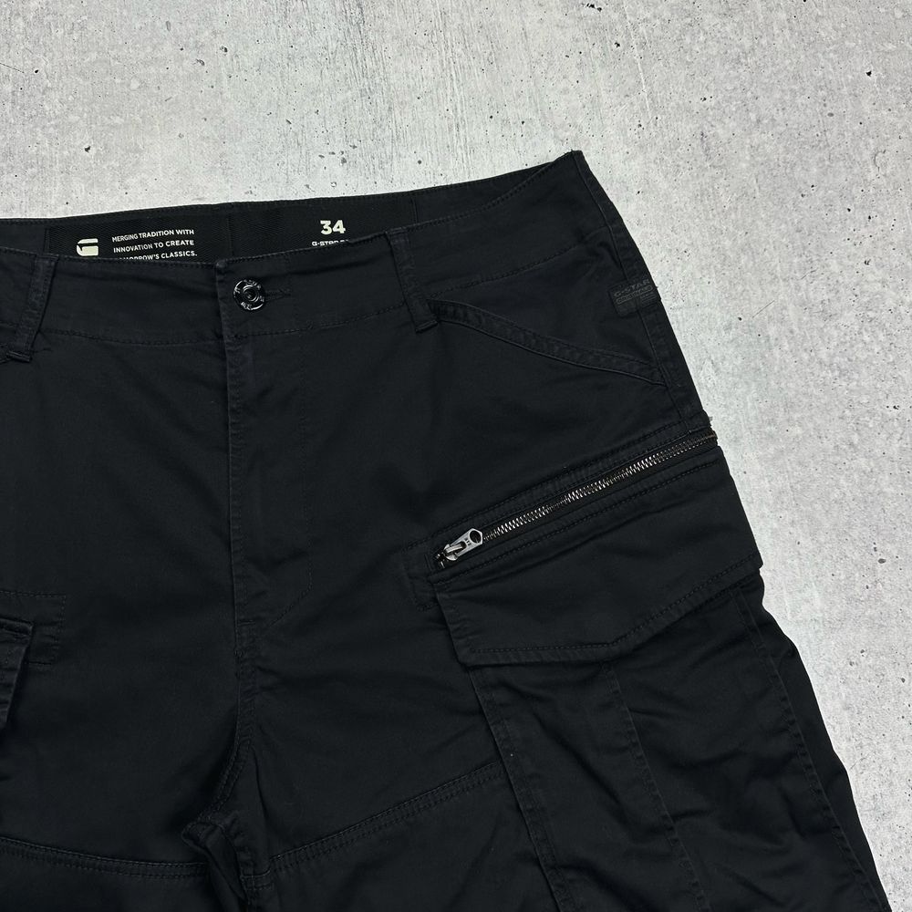 Черные карго шорты G Star Raw Rovic Zip Relaxed 1/2 размер 34 (L)