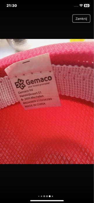 Kapelusz unisex czerwony