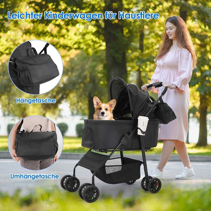 Nowy wózek dla psa / zwierząt / transporter / koszyk / klatka / A3173!