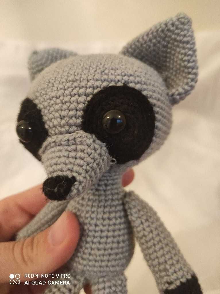 Maskotka pluszak SZOP PRACZ szydełko, zwierzątko handmade, amigurumi