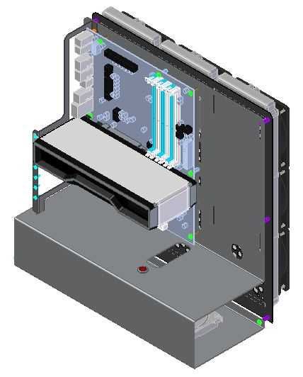 M-CASE 3 - Open AIR CASE / otwarta obudowa PC/ test bench / AIO 3x360