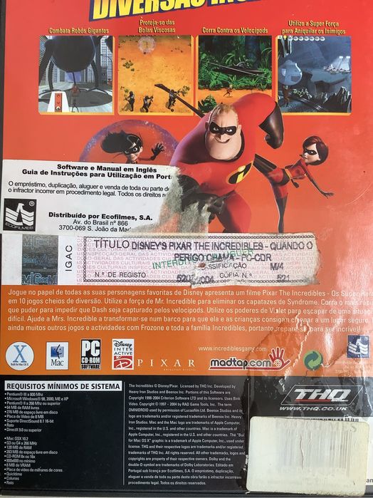 The incredibles jogo para pc/mac