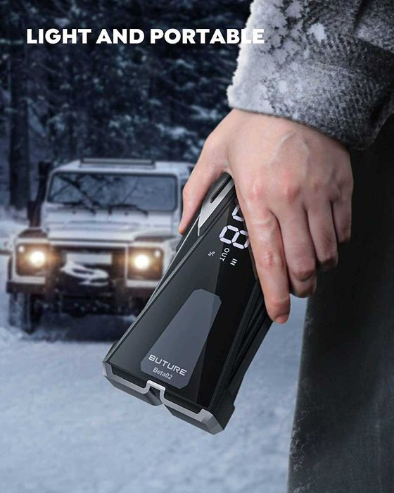 Jump starter 2500A booster 21800mAh power bank arranque bateria