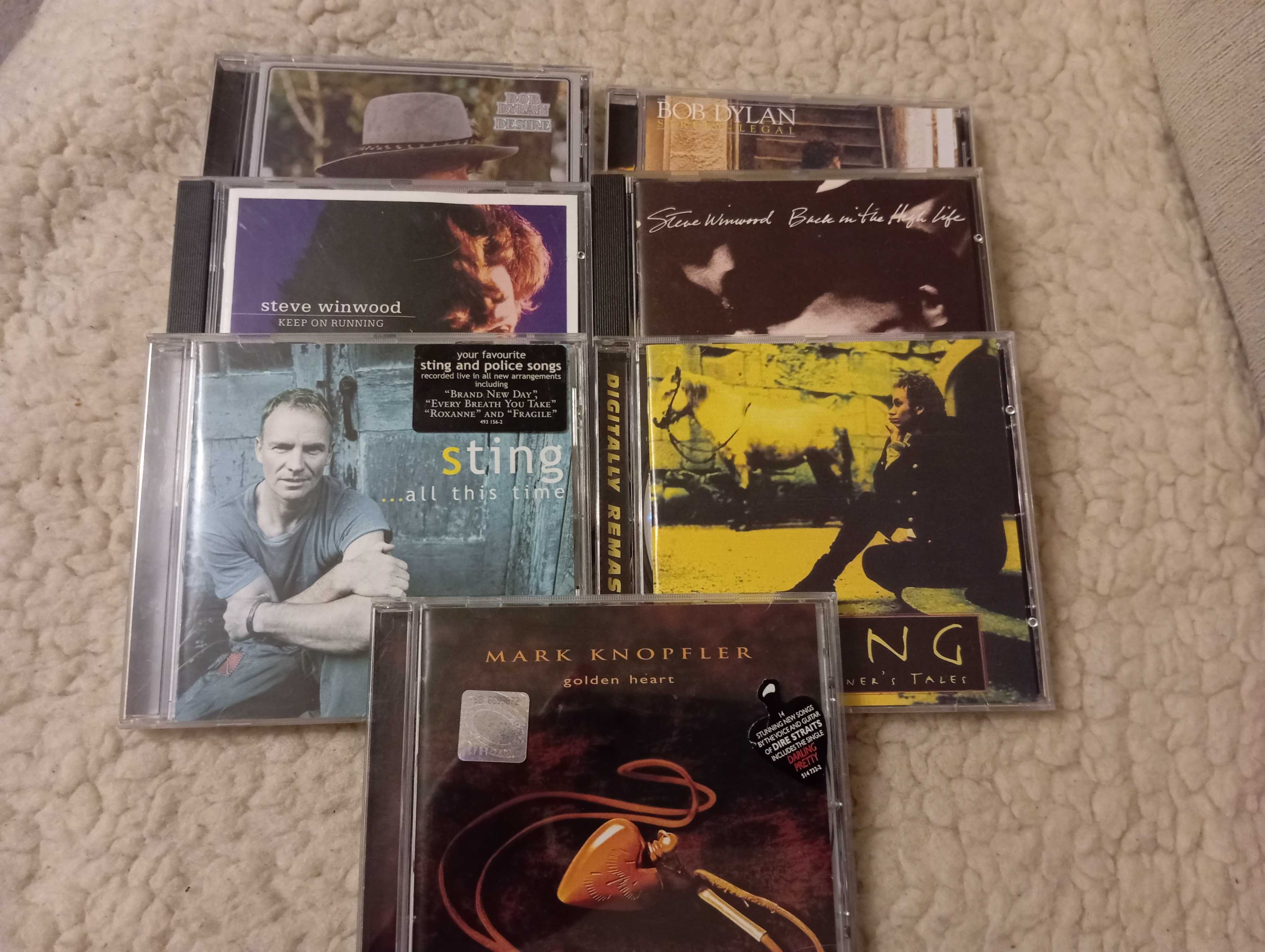 Płyty CD Steve Winwood; Bob Dylan; Mark Knopfler; Sting