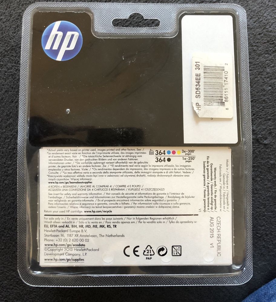 TUSZ HP 364  Combo Pack Nowe