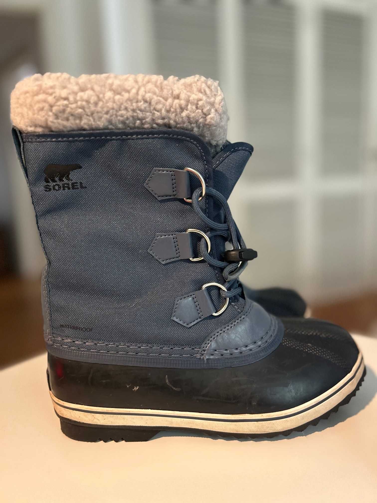 Sorel sapatos de neve infantis , tamanho 35