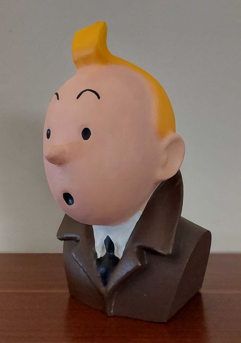 Busto de Tintin em resina leve