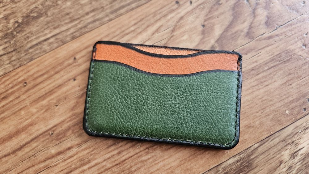 Borubar Skóroszyj - skórzany mini portfel / cardholder / wizytownik