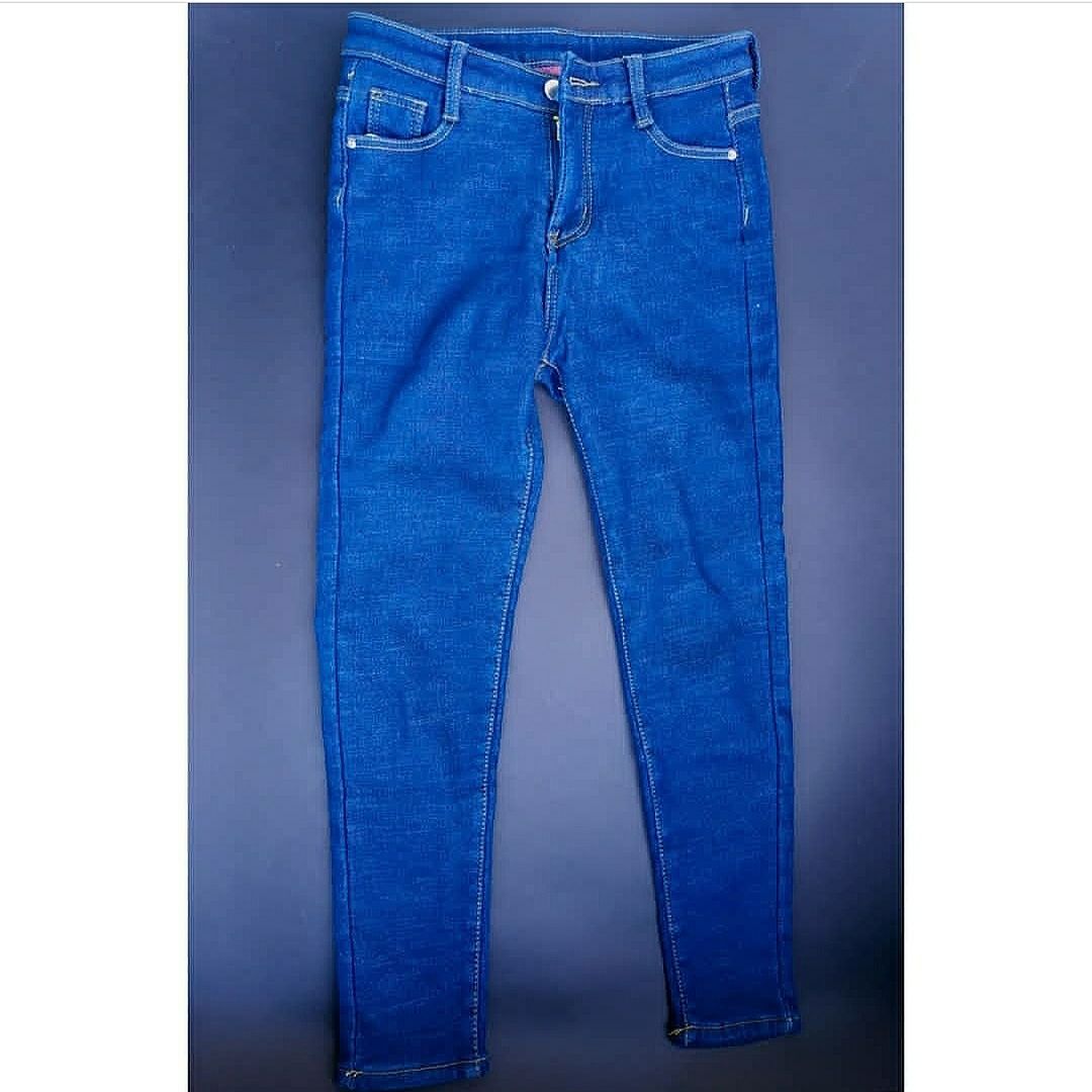Теплые зима синие джинсы с розовый мех для девочек Размер 28 новые